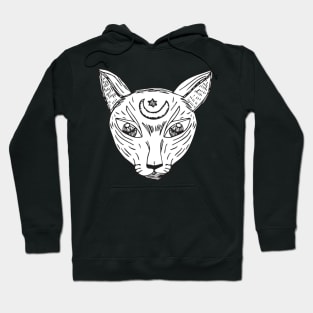 Devon rex Cat Holding On Hoodie